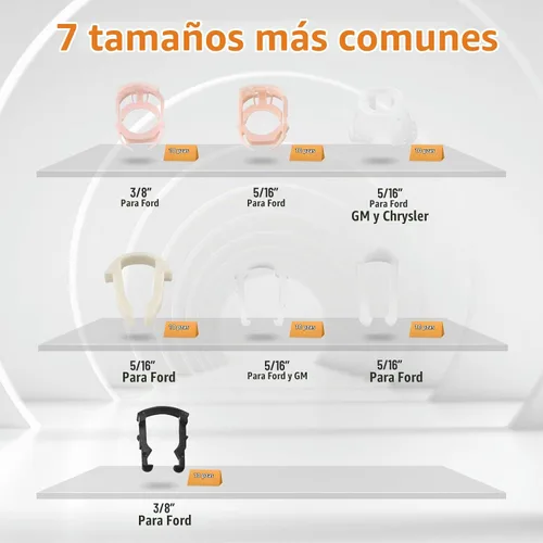 Vista 2 de OTUAYAUTO - Clips para línea de combustible, 70 piezas de clips de retención de línea de combustible