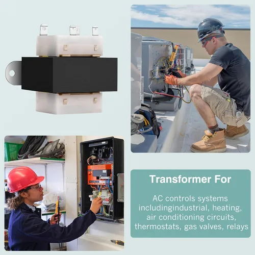 Vista 8 de 4011F-3 Transformador de 120 V a 24 V 40VA compatible con equipos de horno/HVAC, transformador de 24 voltios para horno HVAC 40VA