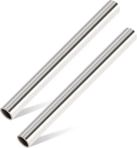 Vista 8 de Livabber Tubo redondo de acero inoxidable 304, pared de 0.06 pulgadas x 12 pulgadas de largo, tubo soldable a prueba de óxido para construcción