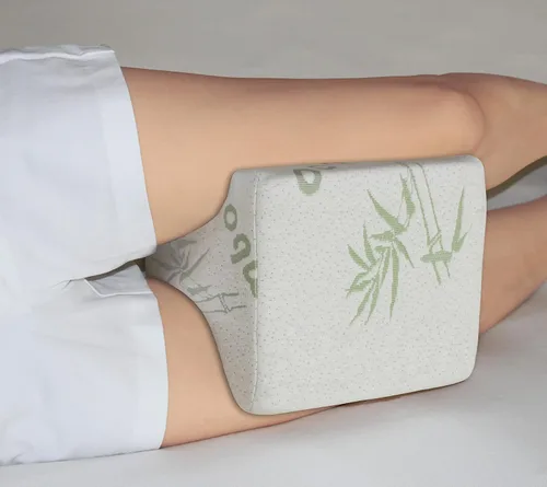 Vista 3 de Almohada de rodilla: proporciona una alineación espinal óptima para ayudar a reducir el dolor de espalda baja, pierna, cadera, tobillo