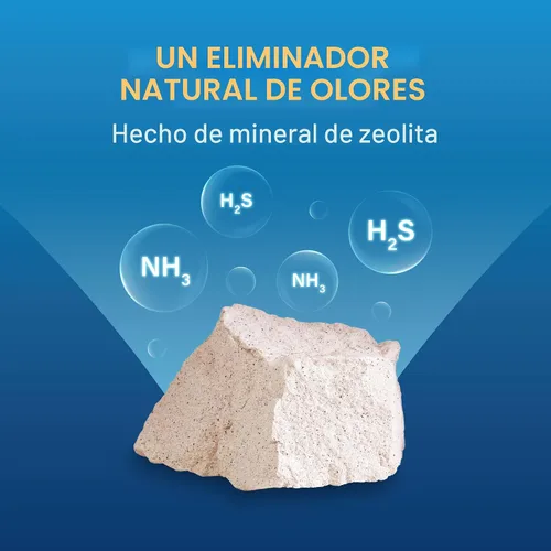 Vista 3 de Gránulos de arena para gatos Honey Care All-Absorb, Zeolita, Control de olores de larga duración, Arena no aglomerante, paquete de 3.5 libras