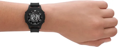 Vista 3 de Skechers Rosencrans Digi - Reloj digital deportivo de cuarzo de plástico y silicona para mujer