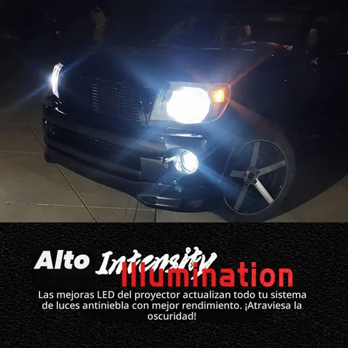 Vista 2 de Conjunto de luz antiniebla LED para Tacoma 2005-2011/Solara 2004-2006/Sequoia 2008-2015/Tundra 2007-2013- par, color negro