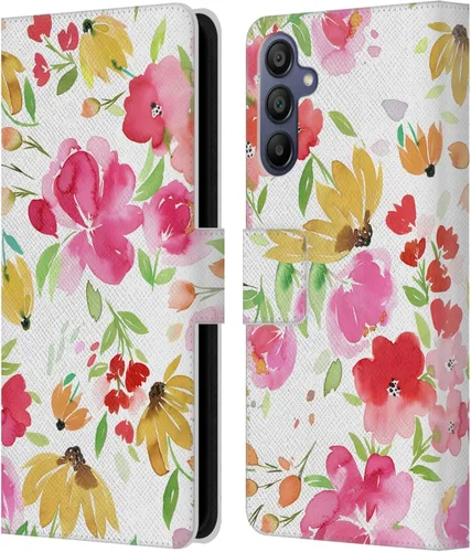 Vista 242 de Head Case Designs Officially Licensed Ninola Butterfly Nature Spring Floral Leather Wallet Case Compatible with Samsung Galaxy A07 4G
