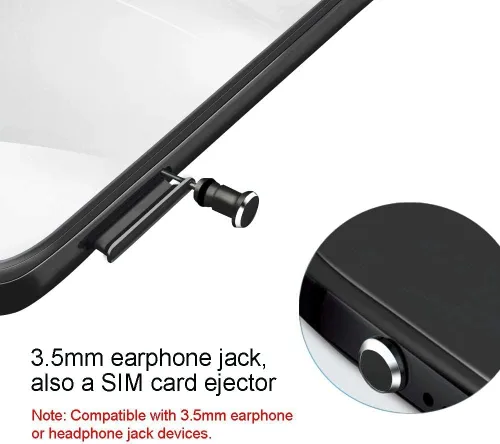 Vista 4 de Tapones antipolvo USB C tipo C para puerto de carga, 4 unidades con 2 protectores de cable en espiral compatibles con iPhone 17/16/15 Plus Pro Max