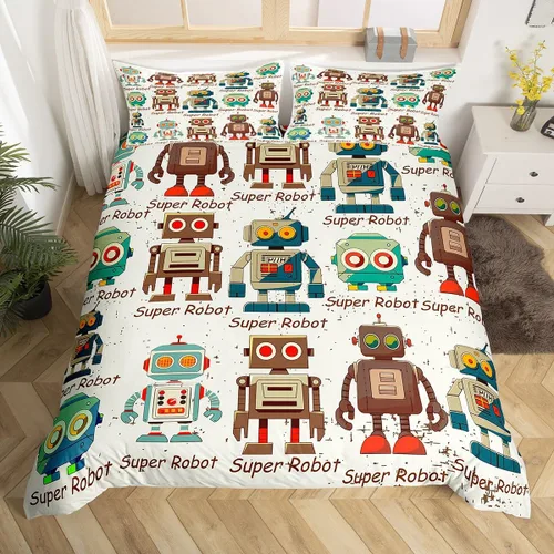 Vista 34 de Erosebridal Juego de ropa de cama de atrapasueños, tamaño individual, juego de funda de edredón bohemia de microfibra de lujo para niños