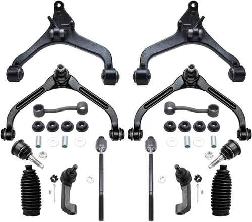 Vista 116 de Detroit Axle - Kit de suspensión frontal de 15 piezas para Jeep Grand Cherokee 99-04 1999 2000 2001 2002 2003 2004, brazos de control superior e