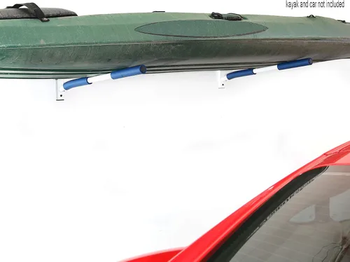 Vista 5 de SPAREHAND Edición Premium: Rack híbrido de montaje en pared para SUP y kayaks