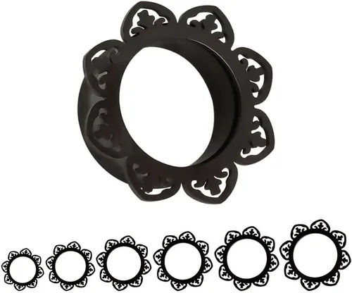 Vista 5 de KUBOOZ 2017 - Expansor de acero inoxidable para oreja, tapón con diseño de espigas, 8-25mm
