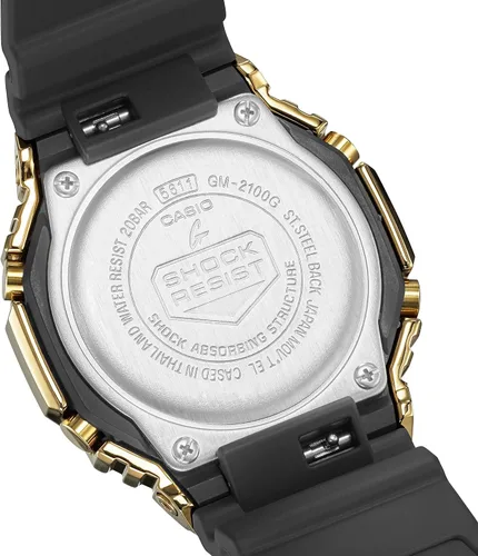 Vista 4 de G-Shock GM2100 oro negro (GM2100G-1A9), NegroOro