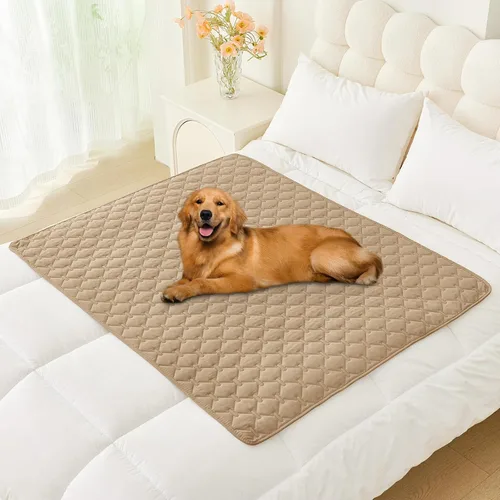 Vista 144 de Smiry Funda impermeable para cama de perro, manta reversible para mascotas para sofá Manta suave lavable para perro, funda a prueba de fugas