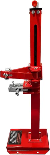 Vista 6 de Compresor de resorte automático para vehículos hidráulicos de servicio pesado rojo Mano, compresor de bobina de resorte, mango de elevación