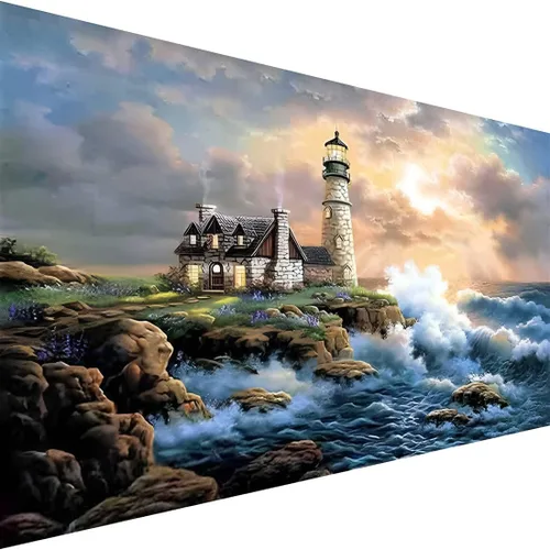 Vista 10 de koemhxb Kit de pintura por números de bandera estadounidense para adultos, pintura patriótica por números, kits de pintura cruzada para adultos por