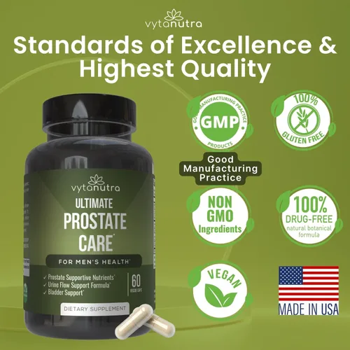 Vista 4 de Suplemento de próstata definitivo para hombres, palma enana americana vegana, raíz de ortiga, pigeo, cúrcuma, zinc, vitamina D3, apoya la función