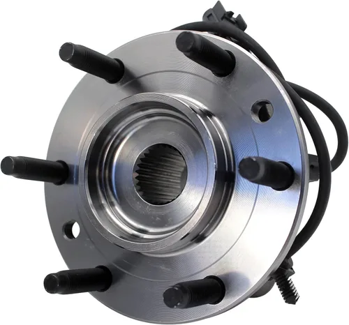 Vista 5 de MotorbyMotor 513188 Cojinete de rueda delantera y conjunto de cubo de 6 orejetas con ABS compatible con Chevy Trailblazer SSR, GMC Envoy, Buick