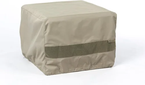 Vista 11 de CoverMates funda para mesa cuadrada decorativa Gris carbón - Cuadrado - Protección de mesa - Duradero - Ventilación de malla - Cordón - Dobladillo