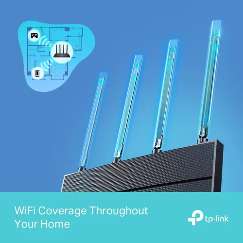 Vista 5 de TP-Link Archer AX12 WiFi6 Router AX1500 1xGb WAN