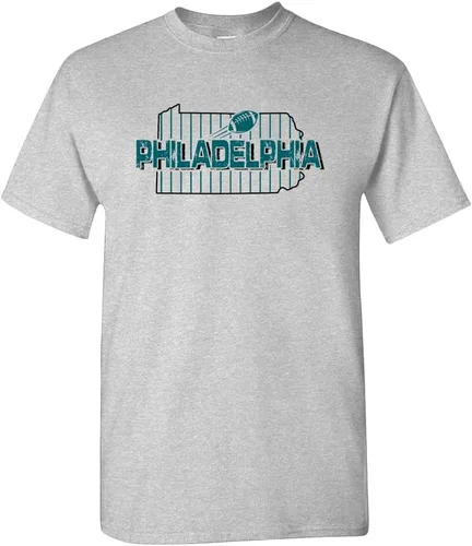 Vista 33 de Xtreme Apparrel Camiseta para hombre Team Field Map para aficionados al fútbol Dallas - Camisa azul marino