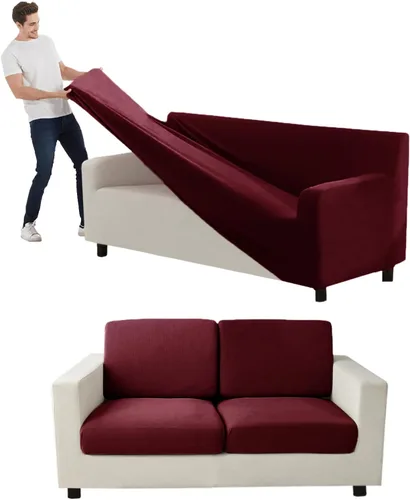 Vista 74 de Funda para Sofá de Terciopelo, Fundas Elásticas para Sofá para Funda Principal Separada/Respaldos y Cojines de Asiento, Funda para Sofá, para Fundas