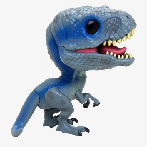 Vista 4 de Funko POP Jurassic World Fallen Kingdom - Figura de vinilo azul [Velociraptor] Pop (incluye funda protectora compatible con caja Pop Box)