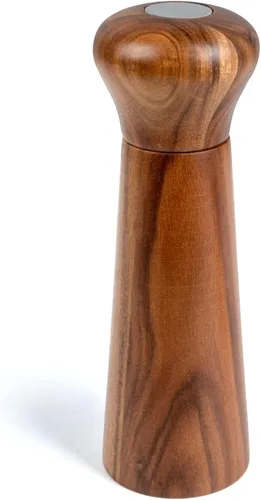 Vista 7 de Molinillo de pimienta de madera, molinillo de pimienta recargable, coctelera de pimienta ajustable, molino de especias, molino de pimienta