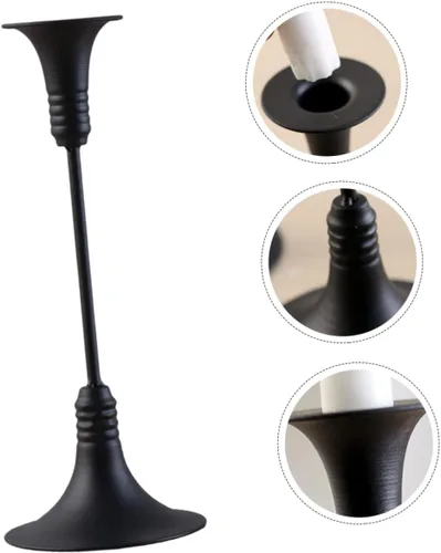 Vista 4 de Candelabros Decoración Festival Candleholder Simple Candleholder Decorativo Candleholder Decoración de Mesa Portavelas Hierro Candelabros Soporte