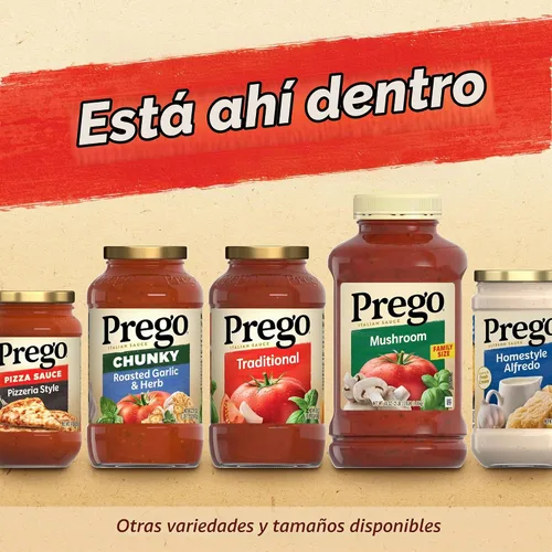 Vista 5 de Prego - Salsa de pizza picante y atrevida, frasco de 14 onzas