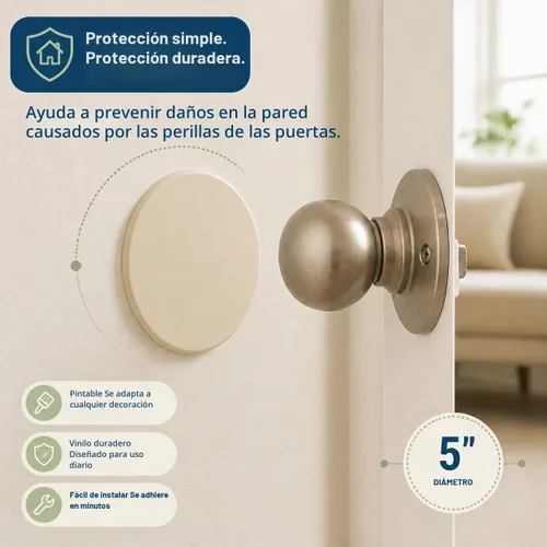 Vista 2 de Prime-Line Products CCU 11192 Protectores de pared (Pack de 5), U 9268