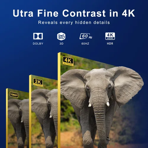 Vista 4 de ZUZONG (3 Puertos HDMI 2.0 + 1 RCA a 2 HDMI Convertidor (2 Salidas Pueden Mostrar Simultáneamente) Interruptor Divisor Soporte de Conmutación