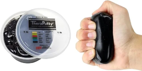 Vista 13 de CanDo 10-0920 TheraPutty - Masilla de ejercicio de mano estándar, Mediana, 1oz