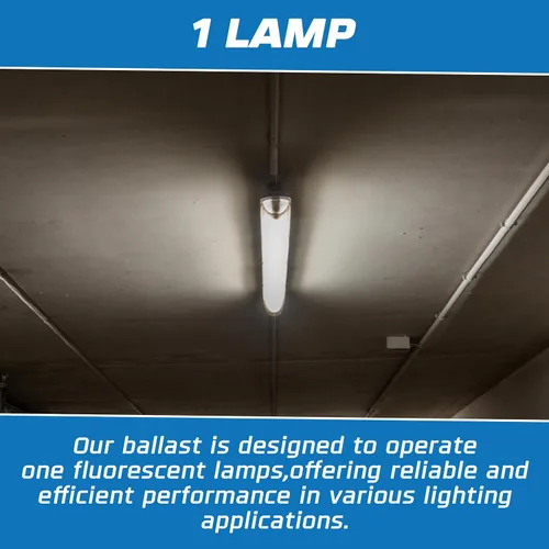Vista 4 de OHLECTRIC Repuesto para ICN1P32-SC 1 Lámpara – Balastro Fluorescente T8, Reemplazo de Balastro Electrónico 120-277 Voltios, Arranque Instantáneo