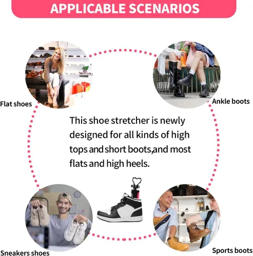 Vista 6 de Parts3A Estirador de zapatos, nuevo estirador de botas para mujeres y hombres, elástico en 4 direcciones, para dar forma al interior del zapato.