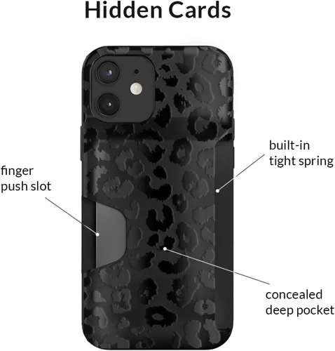 Vista 4 de VELVET CAVIAR Funda tipo cartera compatible con iPhone 11 y iPhone XR con tarjetero de crédito para mujer, funda protectora delgada para teléfono