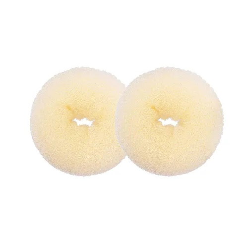 Vista 14 de Kitjans 2PCS Extra Blonde Hair Donut Bun Maker for Kids, Ring Style Bun - Short & Thin Hair Chignon Shaper (2.5 Inch/Beige)