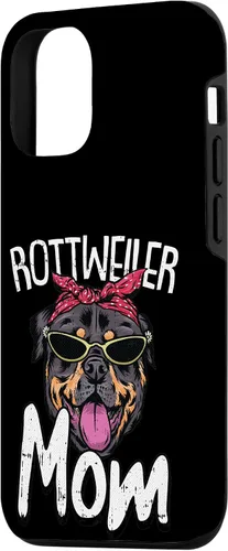 Vista 2 de iPhone 15 Rottweiler Mom Dog Puppy Doggie Pet Animal Lover Rottie Mama Case