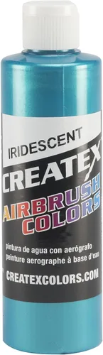 Vista 9 de Createx Pintura de colores para aerógrafo, 8 onzas, azul eléctrico iridiscente