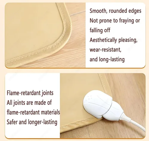 Vista 8 de Heater Rug,Floor Heating Carpet,Durable PVC,Indoor Circulating Heat,Adjustable Temperature,Heated Floor Mat for Foot,Creates a Warm Space for Family