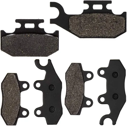 Vista 2 de NICHE Kit pastillas de freno para Yamaha 700 700R Rhino 450 660 1S3-W0045-10-00 1S3-W0045-00-00 Delanteras traseras semimetálicas