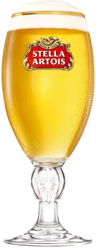 Vista 3 de Stella Artois Paquete de 5 cáliz de vidrio de cerveza original, 33cl