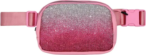 Vista 57 de C.C Bolsa de cintura para mujeres – Riñonera acolchada cruzada para el cuerpo con correa ajustable, idea de regalo de moda, Ajuste regular