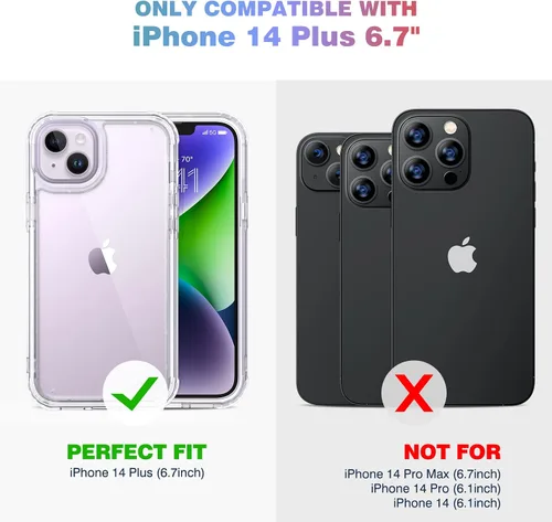 Vista 1171 de DIACLARA - Funda transparente compatible con iPhone XR 6.1 pulgadas 2018