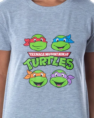 Vista 2 de Nickelodeon - Conjunto de pijama de 2 piezas para mujer, diseño de tortugas ninja