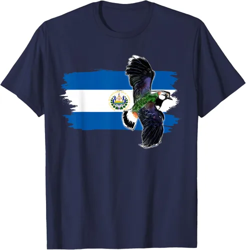 Vista 60 de Camiseta con la bandera de El Salvador, mapa de El Salvador, camiseta de Salvador para mujer, Negro