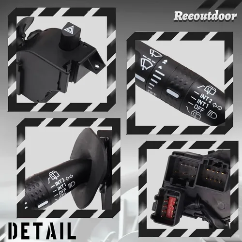 Vista 2 de CBS1172 Interruptor Multifuncional de Señal de Giro con Atenuador de Faros, Interruptor de Limpiaparabrisas Compatible con 02-05 Explorer, 03-06