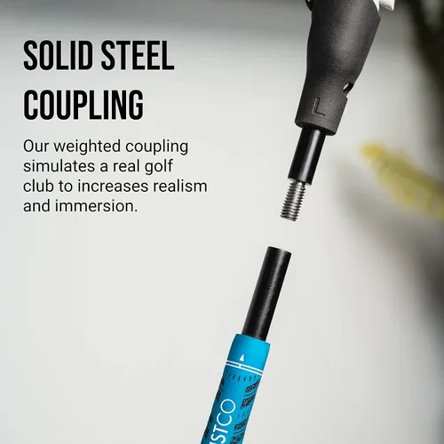 Vista 3 de Glistco G-Iron VR Golf Club Handle Accessory - Compatible with MetaOculus Quest, Quest 2, and Rift S - Immersive and Realistic Golf Grip Handle
