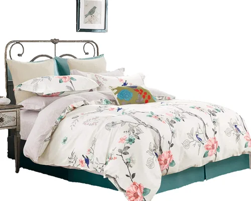 Vista 7 de Swanson Beddings Juego de cama floral 100% algodón: Funda de edredón, fundas de almohada., Algodón, Completo
