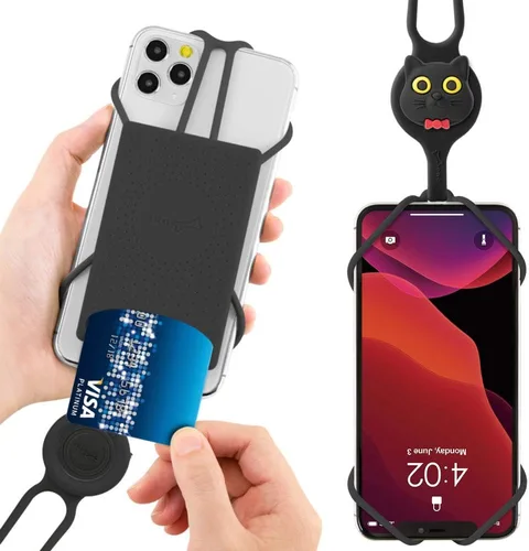 Vista 12 de Cordón para llevar teléfono celular + soporte de cuello 2 y protector de teléfono 2
