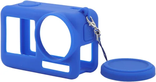 Vista 10 de Funda para cámara Action 4 Action 3, funda para cámara con silicona, correa para el cuello, cobertura completa, acceso a componentes de batería