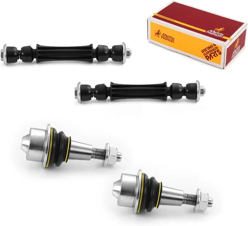 Vista 32 de Metrix Premium Chassis Parts - Juego de 4 piezas de articulación de rótula superior y barra estabilizadora delantera para Ford Ranger RWD 1998-2011