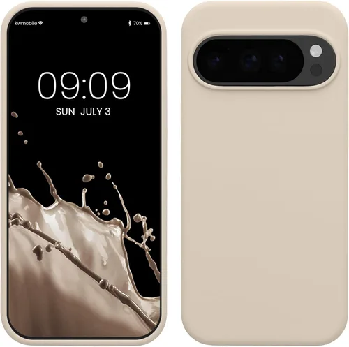 Vista 114 de kwmobile Funda Compatible con Google Pixel 6 Pro - Funda de Teléfono de Silicona TPU con Acabado Suave - Azul Caribe